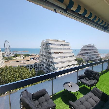 Appartement Lumineux Avec Vue Sur Mer A 50 M De La Plage Et Du Centre Ла-Гранд-Мот Экстерьер фото